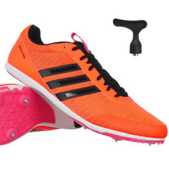 Adidas Women's DistanceStar Running Spike Shoe - Picture 1 of 14